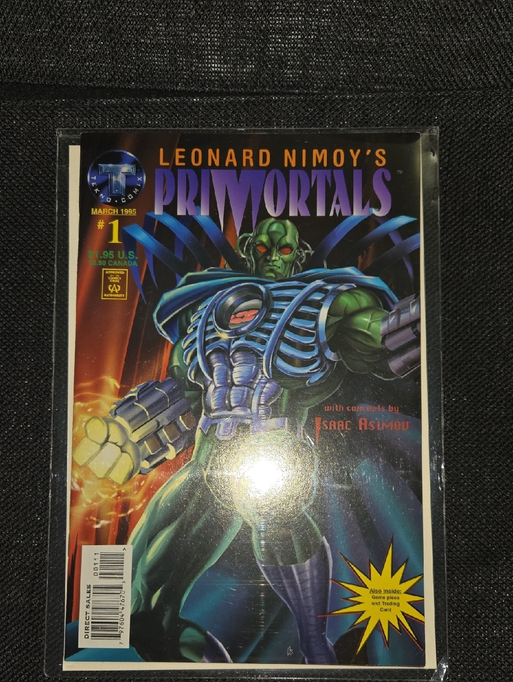 Primortals #1 Tekno Comics – Leonard Nimoy – Isaac Asimov – Sci-Fi Comic
